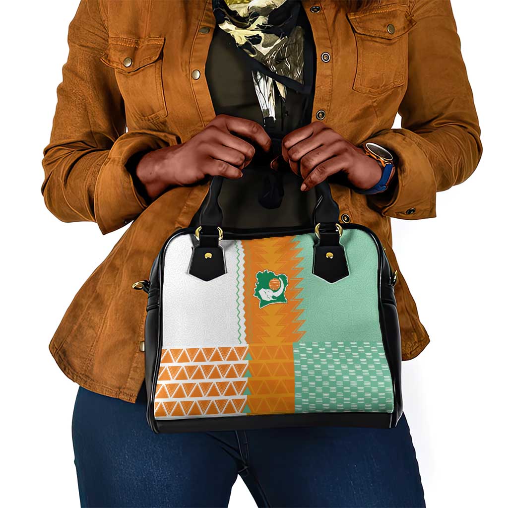 Ivory Coast Football Shoulder Handbag Côte d'Ivoire-Tribal Sporty Style - Wonder Print Shop