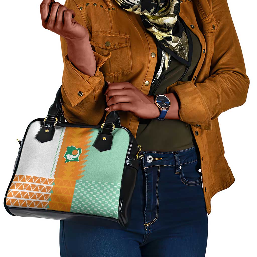 Ivory Coast Football Shoulder Handbag Côte d'Ivoire-Tribal Sporty Style - Wonder Print Shop