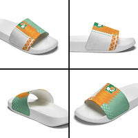 Ivory Coast Football Slide Sandals Côte d'Ivoire-Tribal Sporty Style - Wonder Print Shop