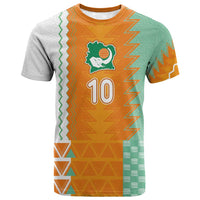 Custom Ivory Coast Football T shirt Côte d'Ivoire-Tribal Sporty Style - Wonder Print Shop