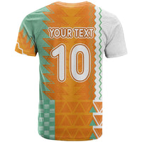 Custom Ivory Coast Football T shirt Côte d'Ivoire-Tribal Sporty Style - Wonder Print Shop