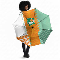Ivory Coast Football Umbrella Côte d'Ivoire-Tribal Sporty Style - Wonder Print Shop