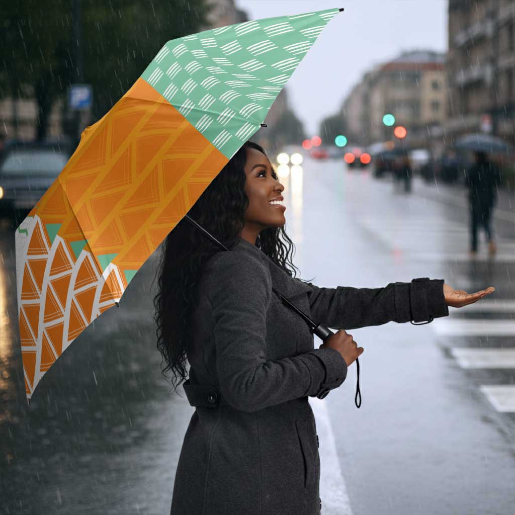 Ivory Coast Football Umbrella Côte d'Ivoire-Tribal Sporty Style - Wonder Print Shop