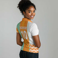 Custom Ivory Coast Football Women Polo Shirt Côte d'Ivoire-Tribal Sporty Style - Wonder Print Shop