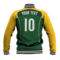 Custom Australia Football Baseball Jacket Aboriginal Pattern Sporty Style-Green Color - Wonder Print Shop