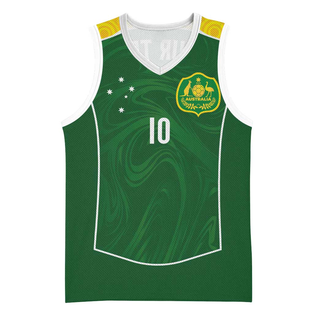 Custom Australia Football Basketball Jersey Aboriginal Pattern Sporty Style-Green Color - Wonder Print Shop