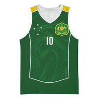 Custom Australia Football Basketball Jersey Aboriginal Pattern Sporty Style-Green Color - Wonder Print Shop