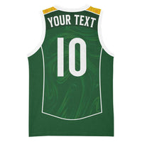 Custom Australia Football Basketball Jersey Aboriginal Pattern Sporty Style-Green Color - Wonder Print Shop