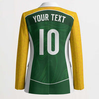 Custom Australia Football Blazer Aboriginal Pattern Sporty Style-Green Color - Wonder Print Shop