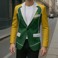 Custom Australia Football Blazer Aboriginal Pattern Sporty Style-Green Color - Wonder Print Shop