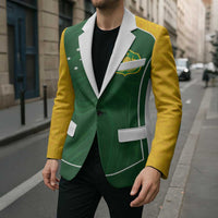 Custom Australia Football Blazer Aboriginal Pattern Sporty Style-Green Color - Wonder Print Shop