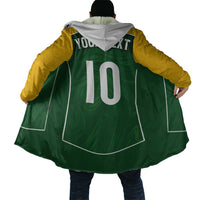 Custom Australia Football Cloak Aboriginal Pattern Sporty Style-Green Color - Wonder Print Shop