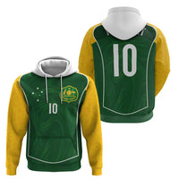 Custom Australia Football Hoodie Aboriginal Pattern Sporty Style-Green Color - Wonder Print Shop