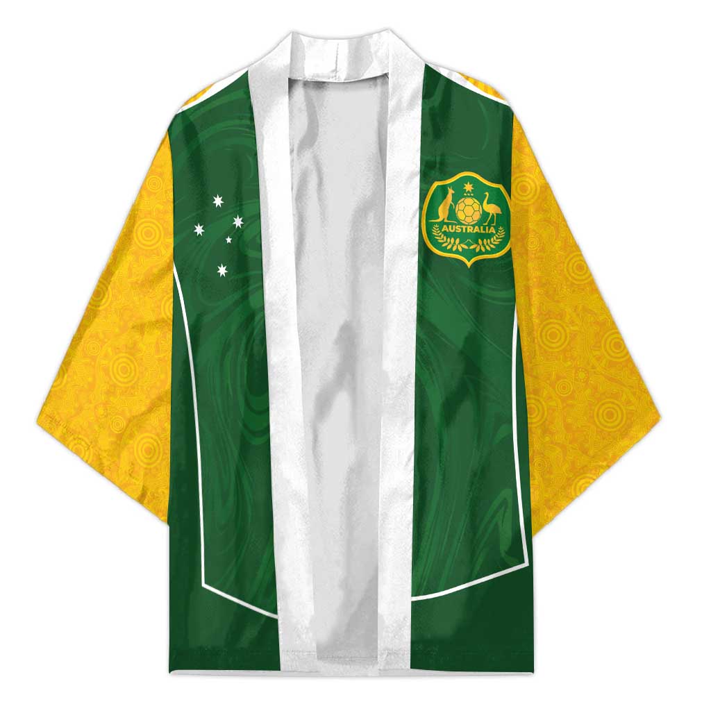 Custom Australia Football Kimono Aboriginal Pattern Sporty Style-Green Color - Wonder Print Shop