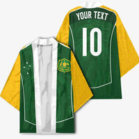 Custom Australia Football Kimono Aboriginal Pattern Sporty Style-Green Color - Wonder Print Shop
