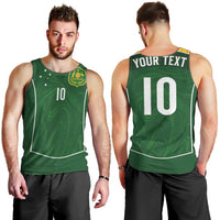 Custom Australia Football Men Tank Top Aboriginal Pattern Sporty Style-Green Color - Wonder Print Shop