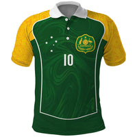 Custom Australia Football Polo Shirt Aboriginal Pattern Sporty Style-Green Color - Wonder Print Shop
