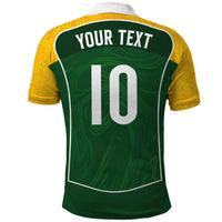 Custom Australia Football Polo Shirt Aboriginal Pattern Sporty Style-Green Color - Wonder Print Shop