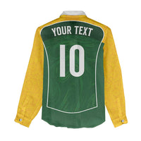 Custom Australia Football Women Casual Shirt Aboriginal Pattern Sporty Style-Green Color - Wonder Print Shop