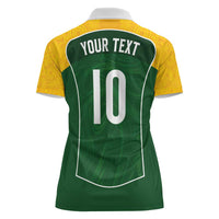 Custom Australia Football Women Polo Shirt Aboriginal Pattern Sporty Style-Green Color - Wonder Print Shop