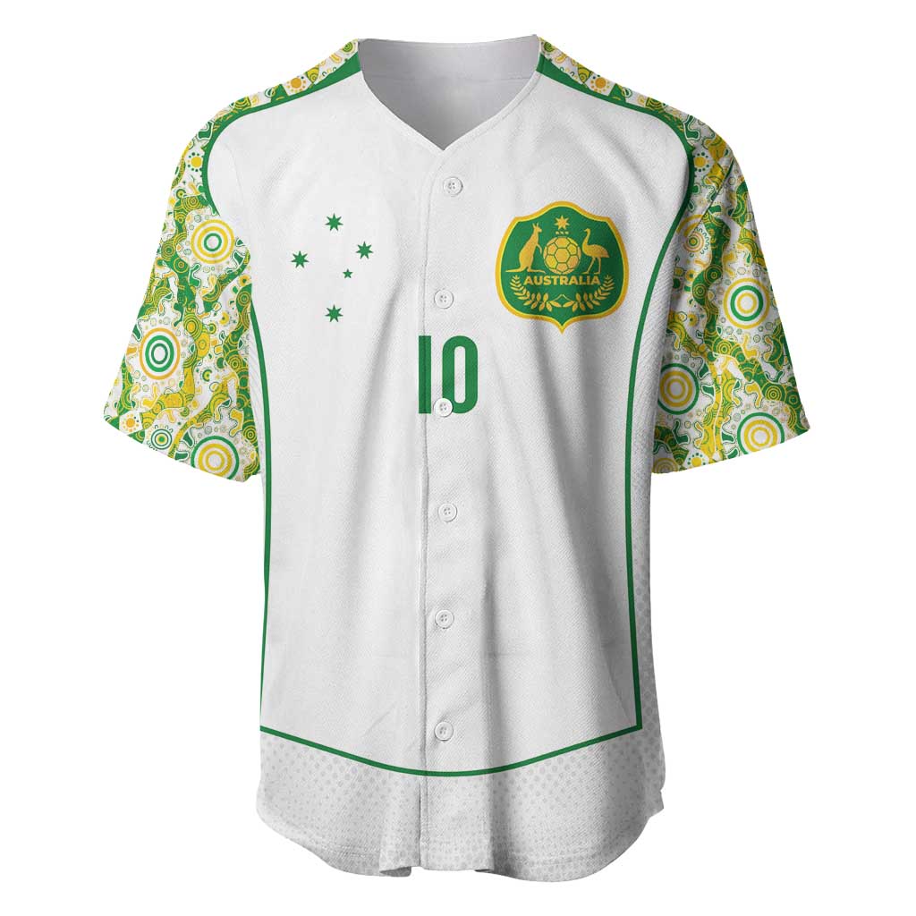 Custom Australia Football Baseball Jersey Aboriginal Pattern Sporty Style-White Color - Wonder Print Shop