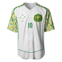 Custom Australia Football Baseball Jersey Aboriginal Pattern Sporty Style-White Color - Wonder Print Shop
