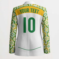 Custom Australia Football Blazer Aboriginal Pattern Sporty Style-White Color - Wonder Print Shop