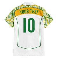 Custom Australia Football Hawaiian Shirt Aboriginal Pattern Sporty Style-White Color - Wonder Print Shop