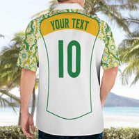 Custom Australia Football Hawaiian Shirt Aboriginal Pattern Sporty Style-White Color - Wonder Print Shop