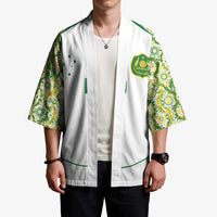 Custom Australia Football Kimono Aboriginal Pattern Sporty Style-White Color - Wonder Print Shop