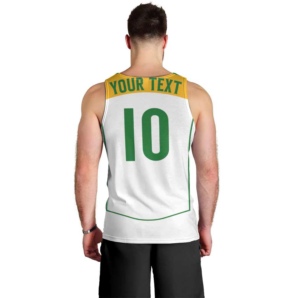 Custom Australia Football Men Tank Top Aboriginal Pattern Sporty Style-White Color - Wonder Print Shop