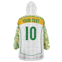 Custom Australia Football Wearable Blanket Hoodie Aboriginal Pattern Sporty Style-White Color - Wonder Print Shop