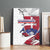 Slovakia Canvas Wall Art Flag Grunge Half Style with Slovak Pattern