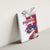 Slovakia Canvas Wall Art Flag Grunge Half Style with Slovak Pattern