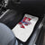 Slovakia Car Mats Flag Grunge Half Style with Slovak Pattern