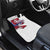 Slovakia Car Mats Flag Grunge Half Style with Slovak Pattern