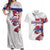Slovakia Couples Matching Off Shoulder Maxi Dress and Hawaiian Shirt Flag Grunge Half Style with Slovak Pattern