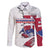 Slovakia Family Matching Puletasi and Hawaiian Shirt Flag Grunge Half Style with Slovak Pattern