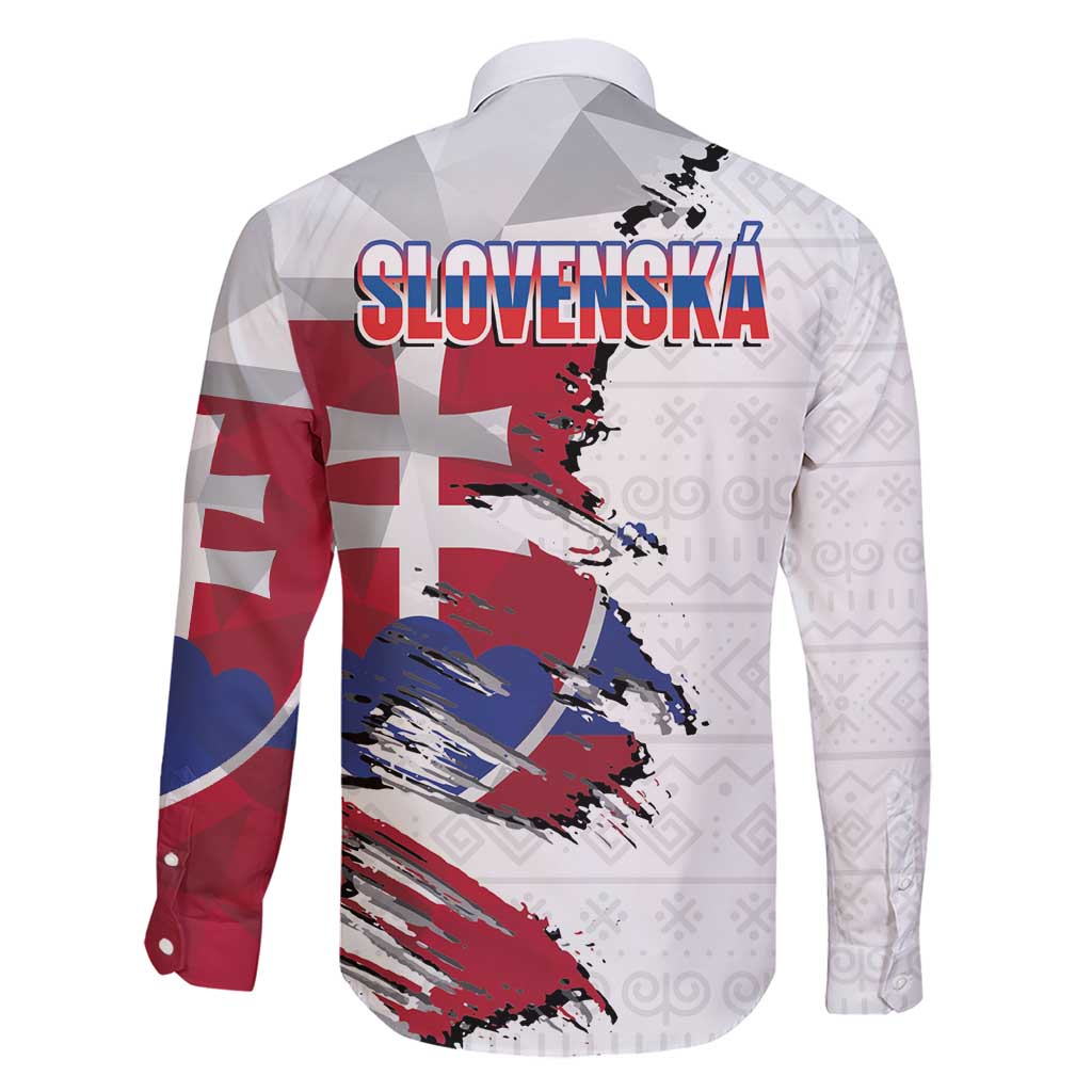 Slovakia Family Matching Short Sleeve Bodycon Dress and Hawaiian Shirt Flag Grunge Half Style with Slovak Pattern