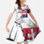 Slovakia Family Matching Summer Maxi Dress and Hawaiian Shirt Flag Grunge Half Style with Slovak Pattern