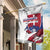 Slovakia Garden Flag Flag Grunge Half Style with Slovak Pattern