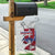 Slovakia Garden Flag Flag Grunge Half Style with Slovak Pattern