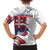 Slovakia Kid Hawaiian Shirt Flag Grunge Half Style with Slovak Pattern