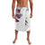 Slovakia Lavalava Flag Grunge Half Style with Slovak Pattern