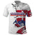 Slovakia Polo Shirt Flag Grunge Half Style with Slovak Pattern