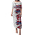 Slovakia Puletasi Flag Grunge Half Style with Slovak Pattern