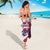 Slovakia Sarong Flag Grunge Half Style with Slovak Pattern