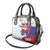 Slovakia Shoulder Handbag Flag Grunge Half Style with Slovak Pattern