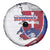 Slovakia Spare Tire Cover Flag Grunge Half Style with Slovak Pattern