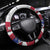 Slovakia Steering Wheel Cover Flag Grunge Half Style with Slovak Pattern